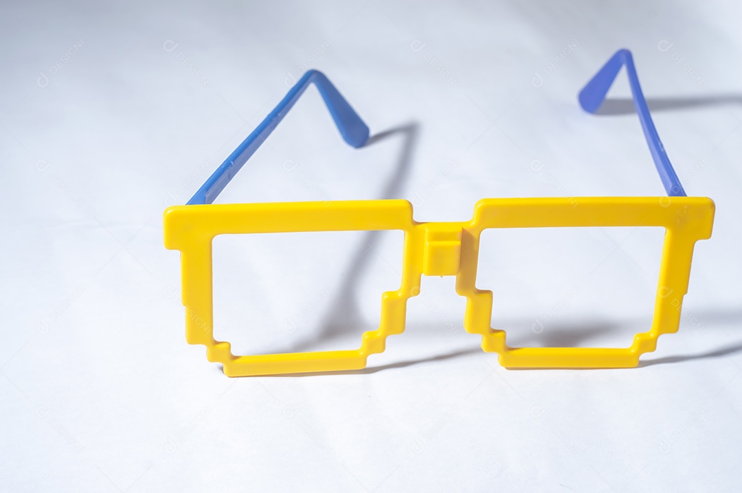 Óculos Vidros com cores do Brasil, verde amarelo e azul, copa do mundo