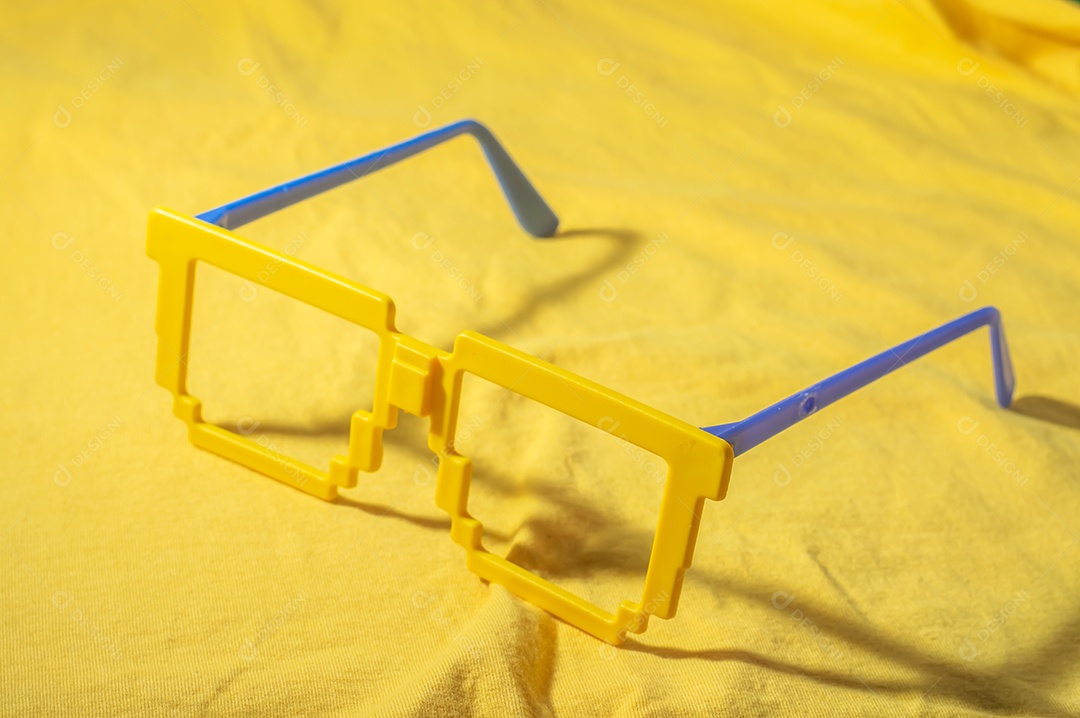 Óculos Vidros com cores do Brasil, verde amarelo e azul da copa do mundo