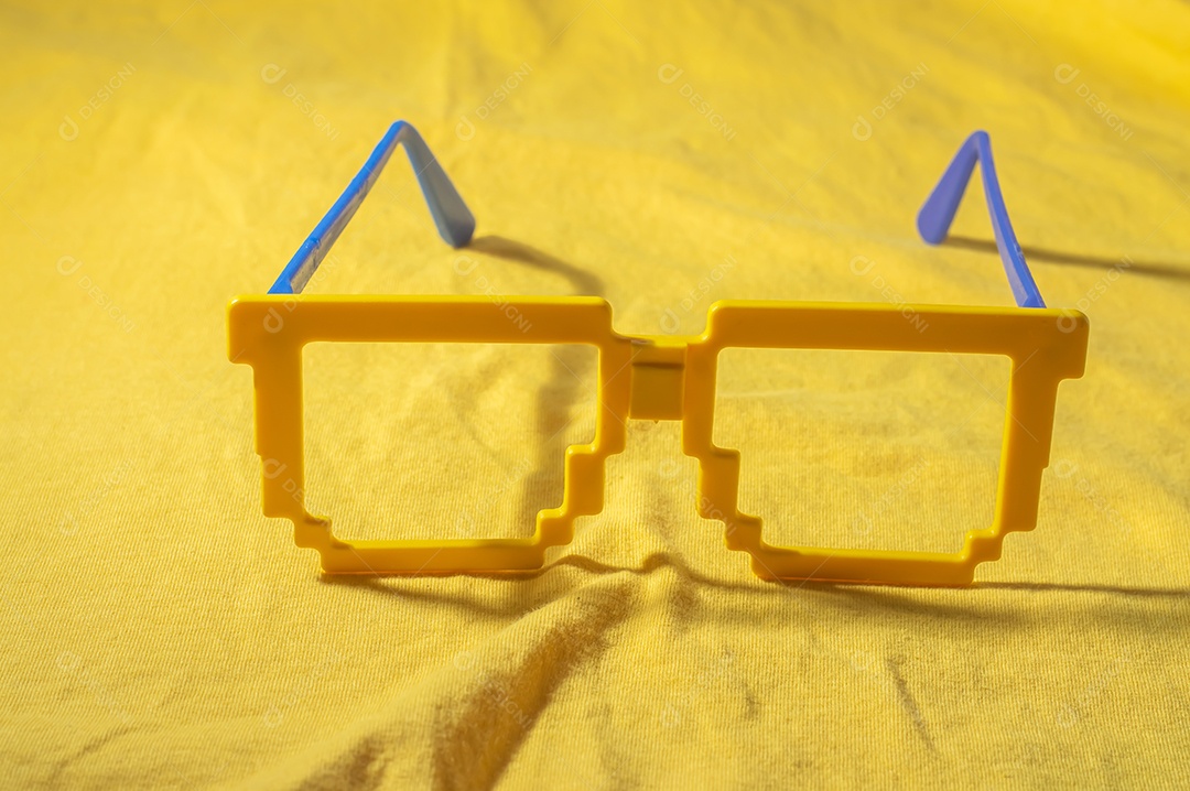 Óculos Vidros com cores do Brasil, verde amarelo e azul da copa do mundo