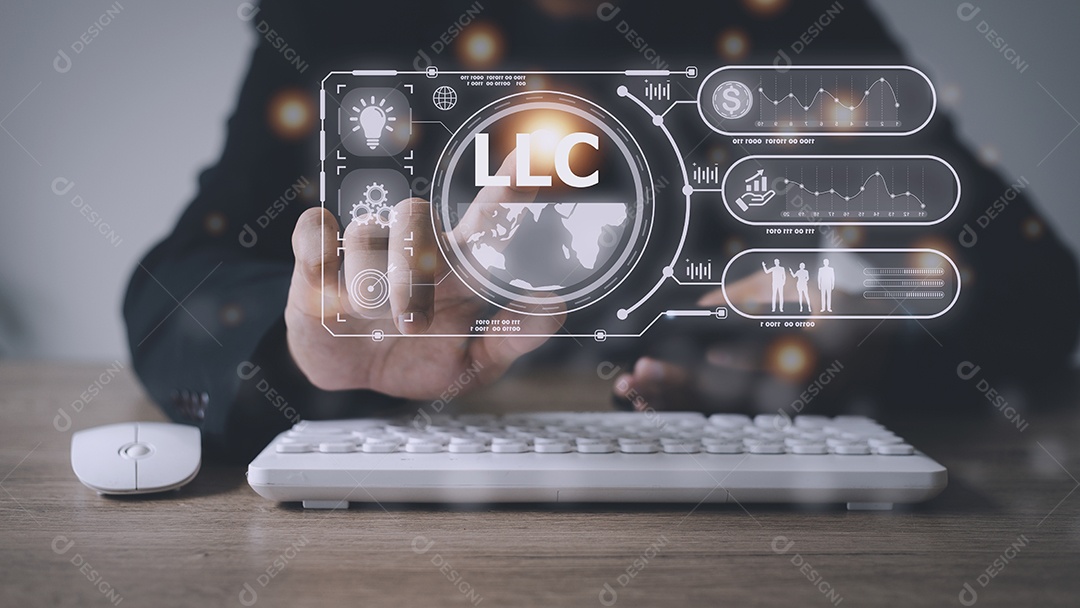 LLC. Sociedade Limitada. Tecnologia de negócios Internet