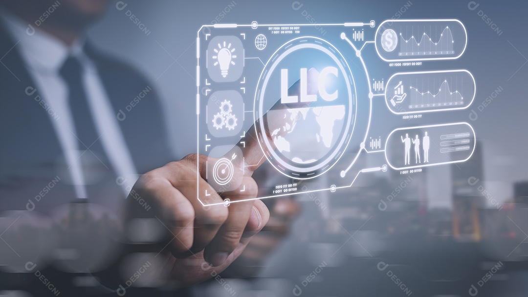 LLC. Sociedade Limitada. Tecnologia de negócios Internet