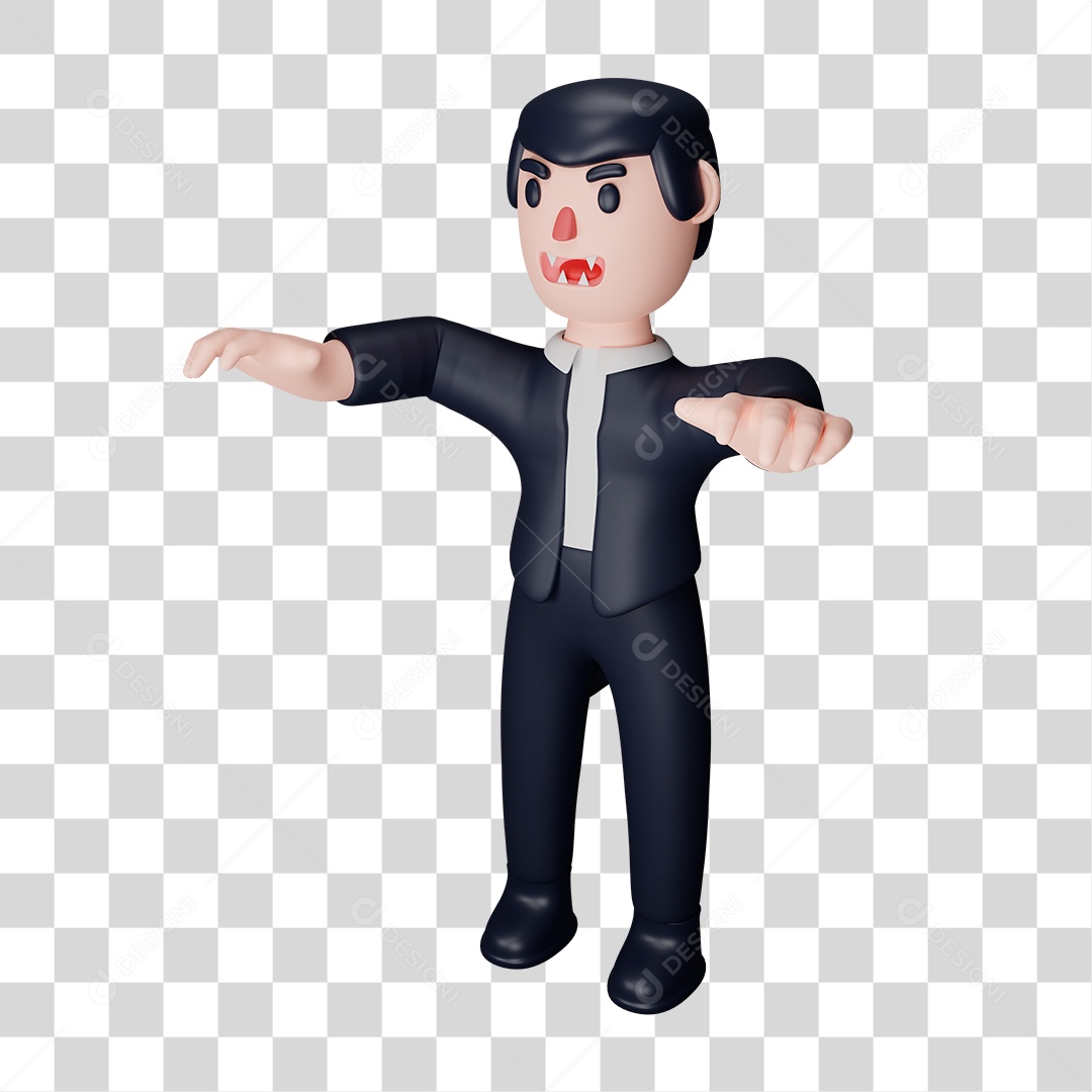 Personagem Drácula PNG Transparente