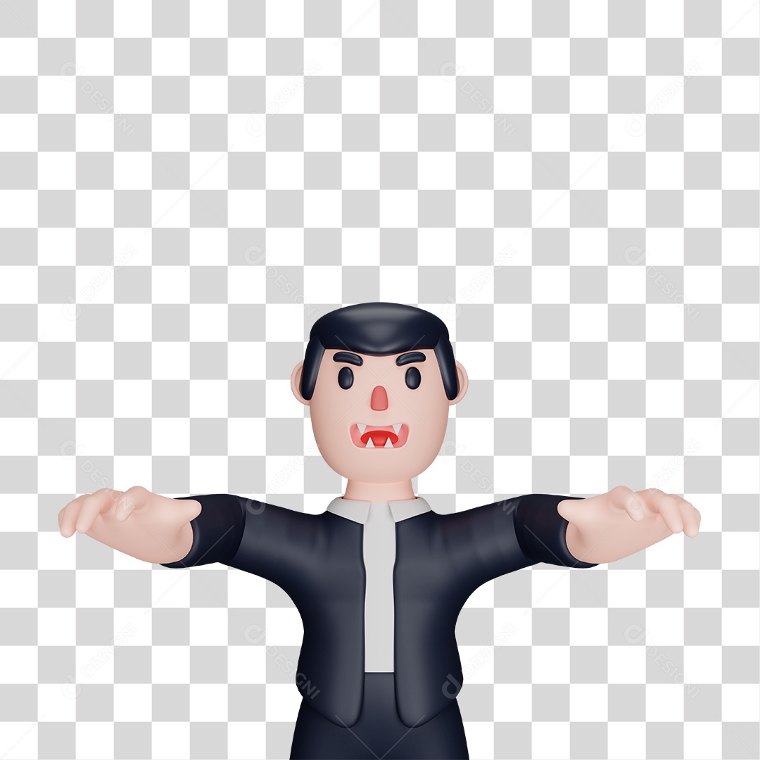Personagem Drácula PNG Transparente