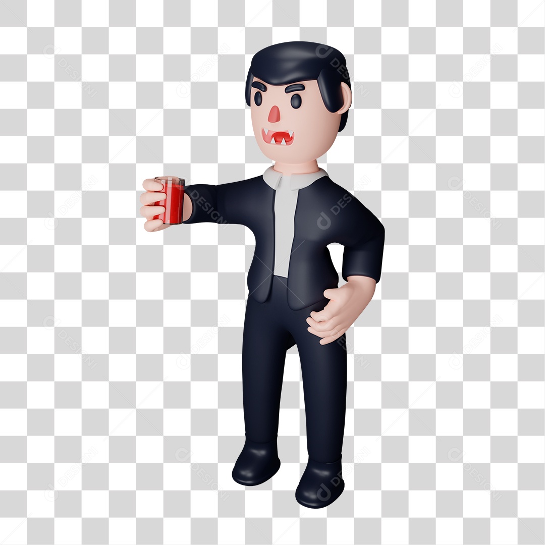 Personagem Drácula PNG Transparente