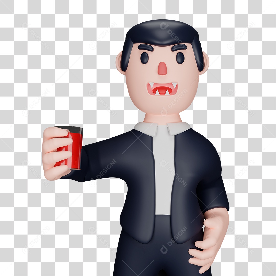 Personagem Drácula PNG Transparente