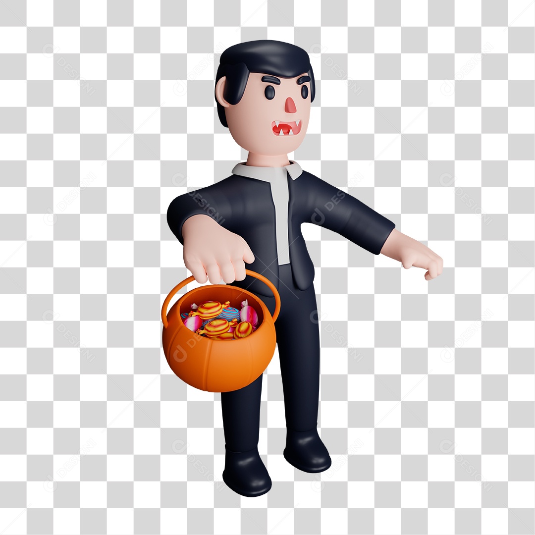 Personagem Drácula PNG Transparente