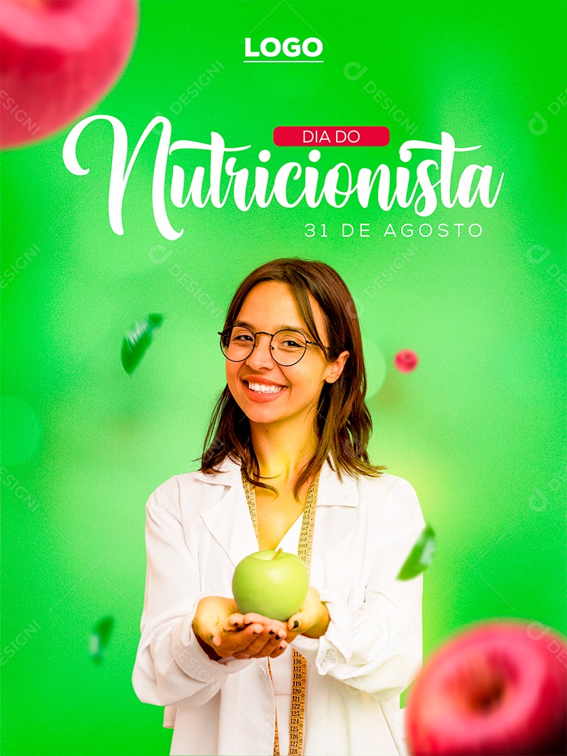 Dia do Nutricionista 31 de agosto Social Media PSD Editável