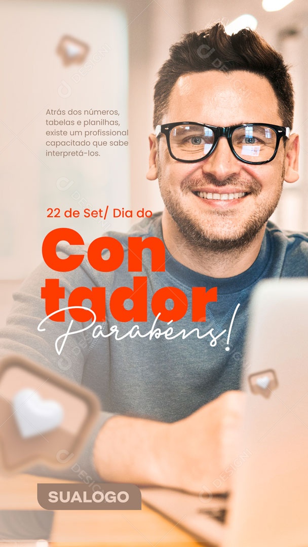 Social Media Dia Do Contador Data Comemorativa PSD Editável