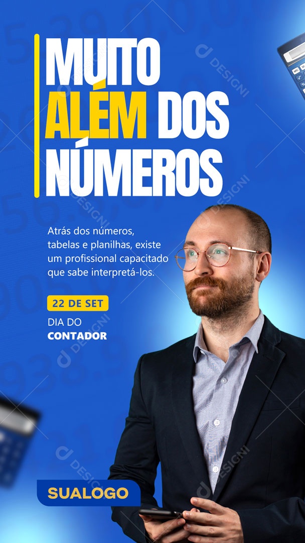 Social Media Dia Do Contador Data Comemorativa PSD Editável