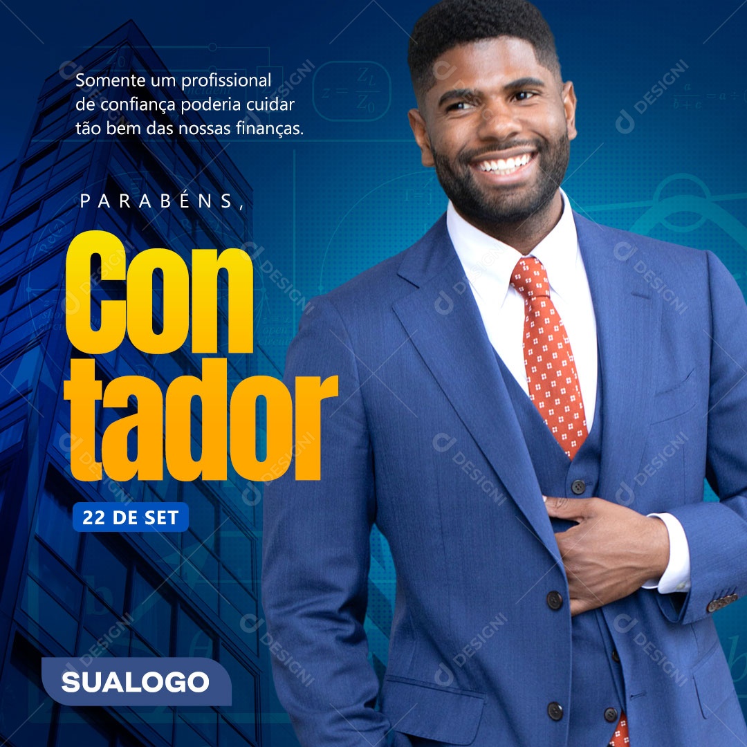 Dia Do Contador Data Comemorativa Social Media PSD Editável