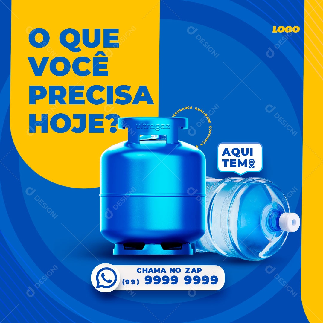 O Que Você Precisa Hoje Peça Já Social Media PSD Editável