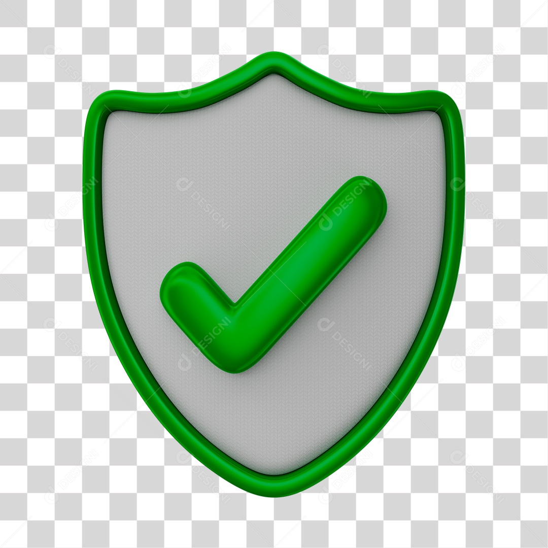 Brasão Branco Com Bordas e Ícone de V Farmácia Elemento 3D PNG