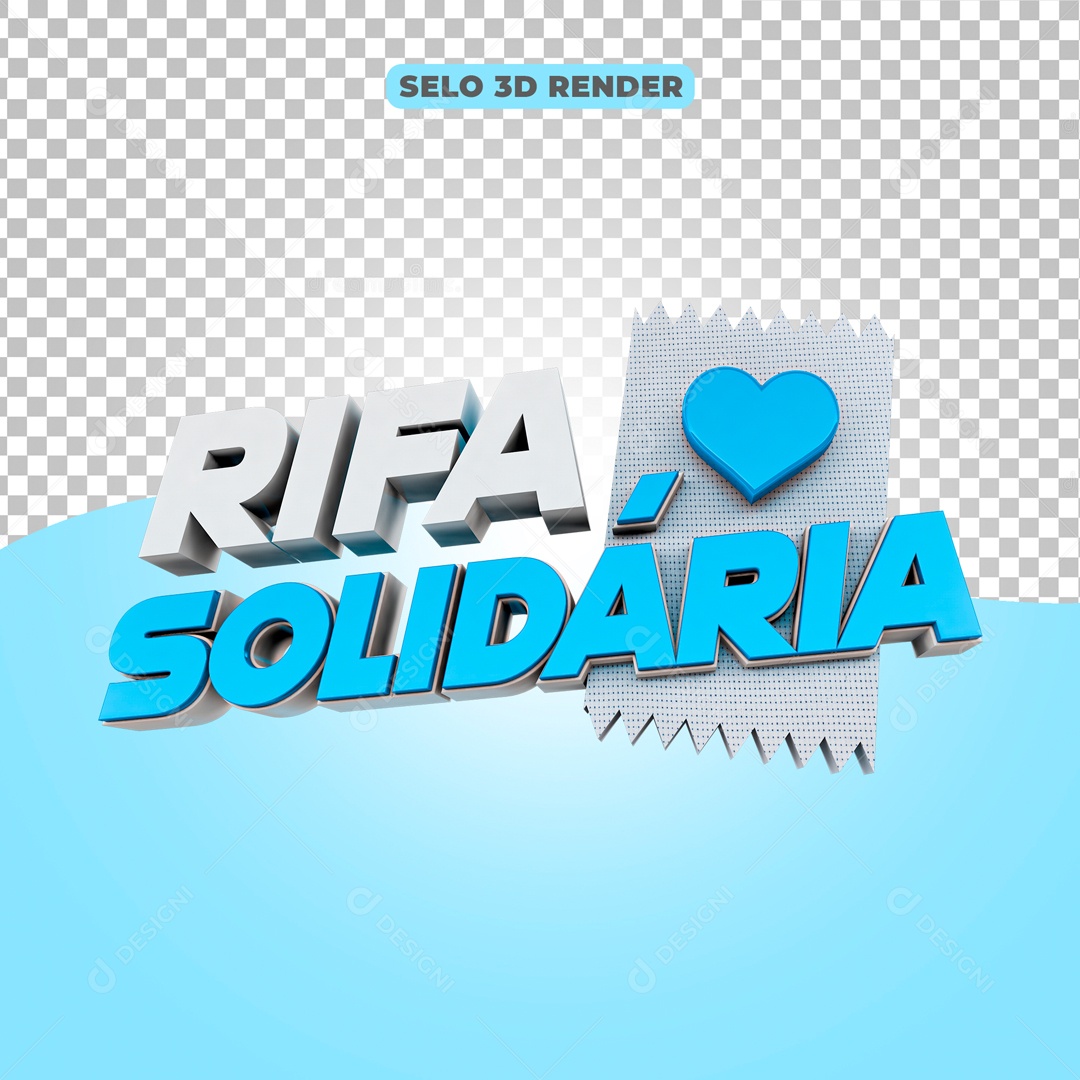 Selo 3D Rifa Solidária PSD