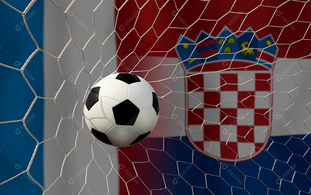 Competição da Copa de Futebol entre a França nacional e a Croácia nacional.