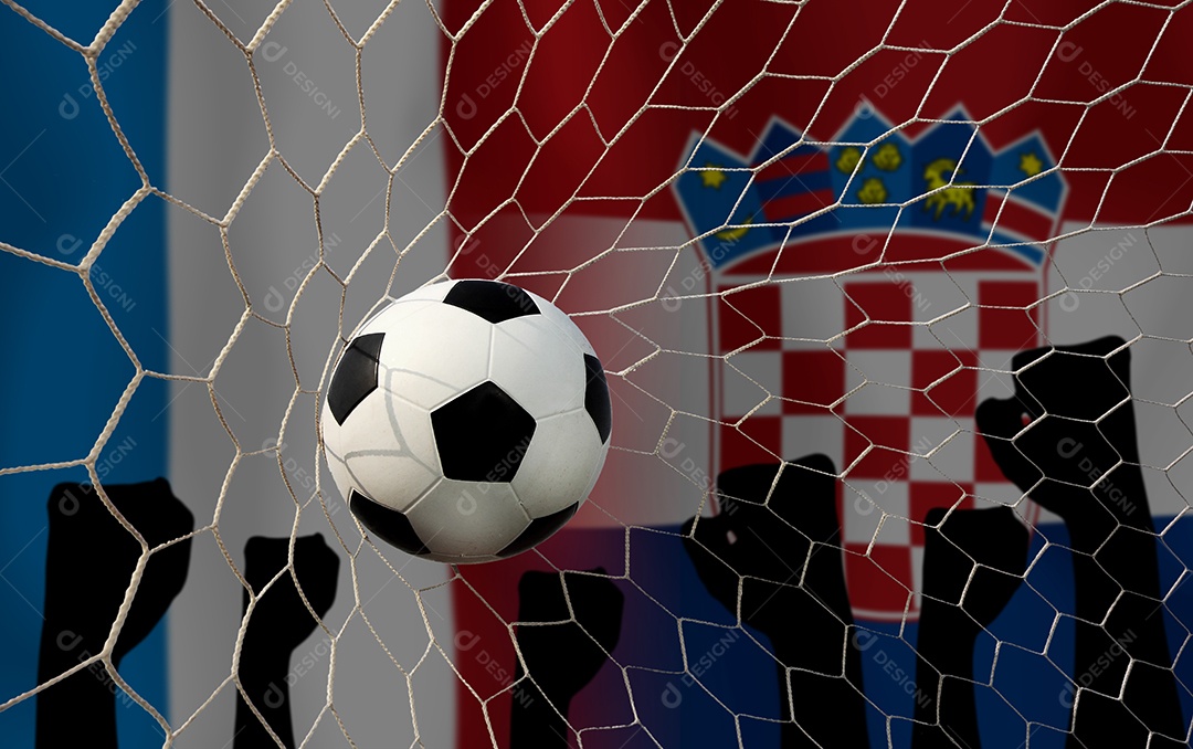 Competição da Copa de Futebol entre a França nacional e a Croácia nacional.