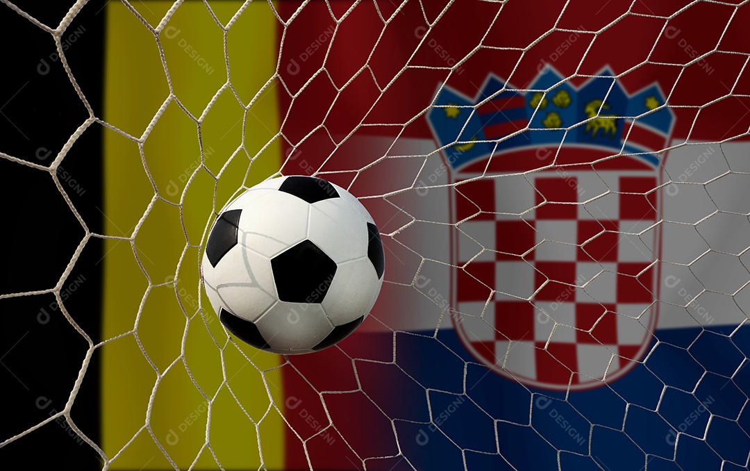 Bola de futebol sobre rede esporte gol