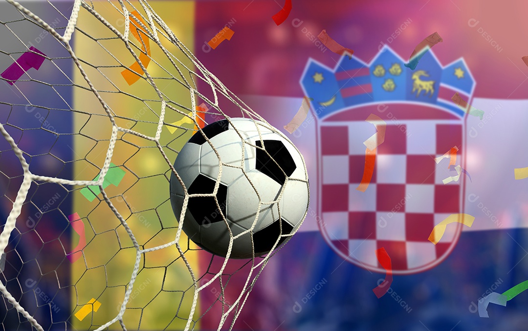 Competição da Copa de Futebol entre a Bélgica nacional e a Croácia nacional.