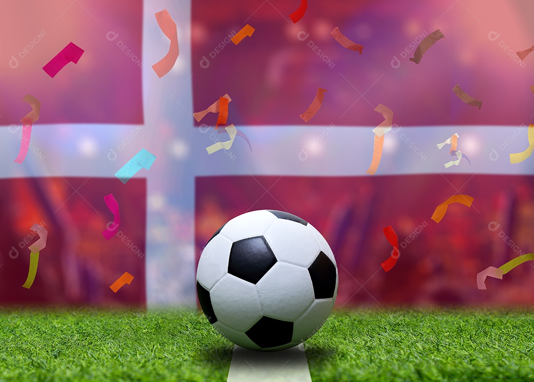 Competição da Copa de Futebol entre a Dinamarca