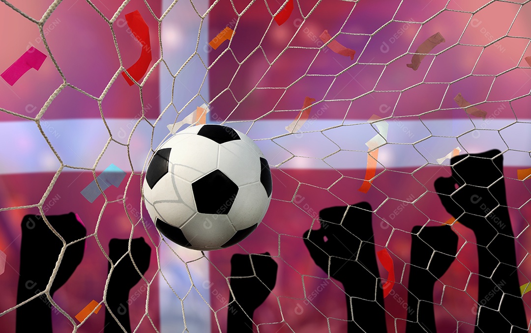 Competição da Copa de Futebol entre a Dinamarca