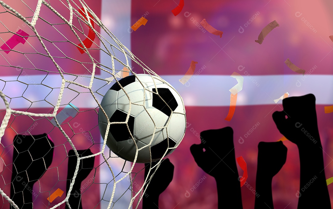 Competição da Copa de Futebol entre a Dinamarca