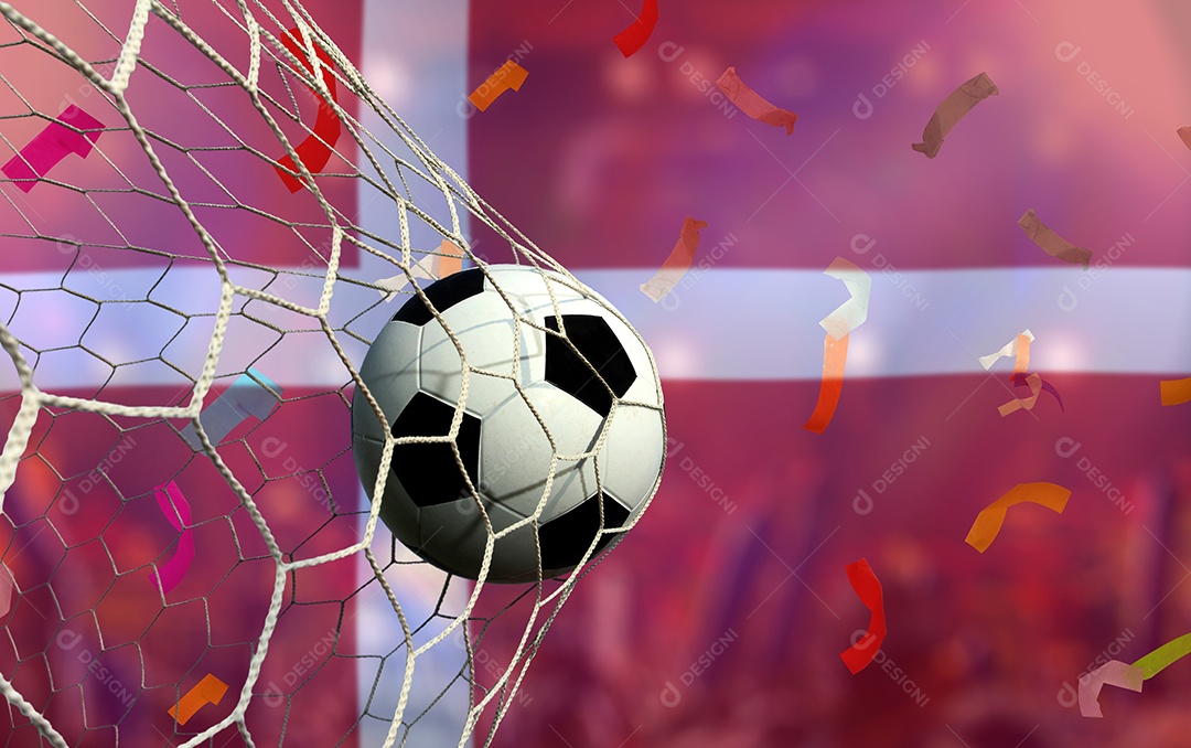 Competição da Taça de Futebol entre a nacional Dinamarca