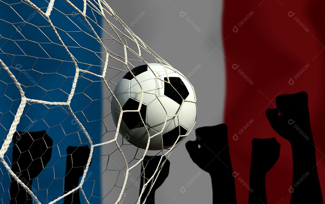 Competição da Taça de Futebol entre a nacional França