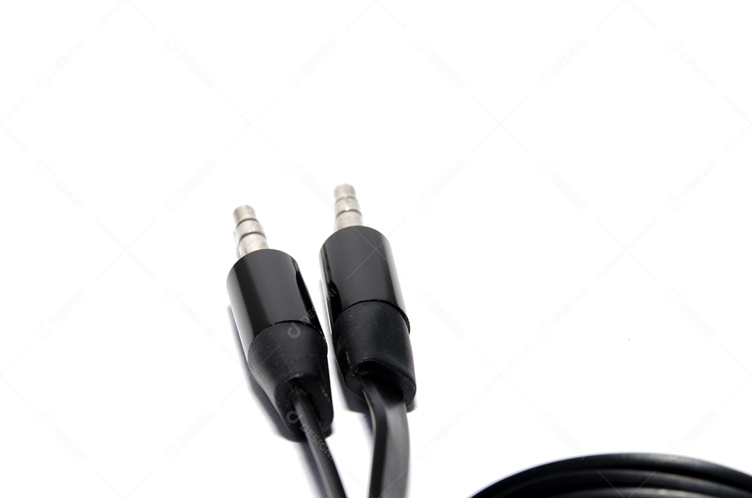 Jack de cabeça de alto-falante em um fundo branco.