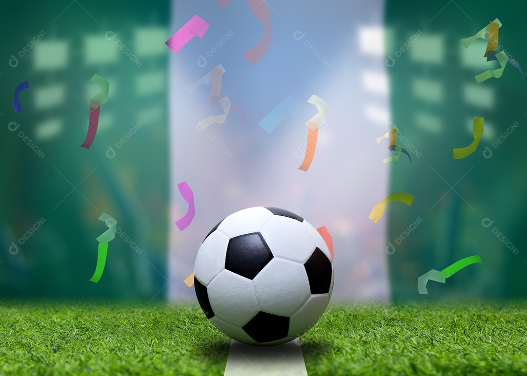 Competição da Taça de Futebol entre a nacional Itália