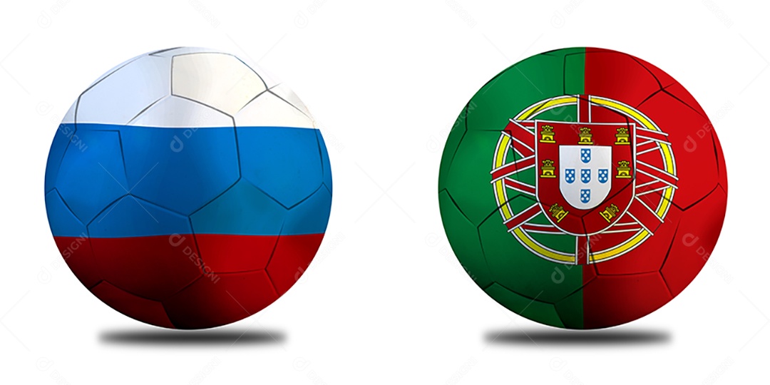 Competição da Taça de Futebol entre o nacional russo e o nacional Portugal