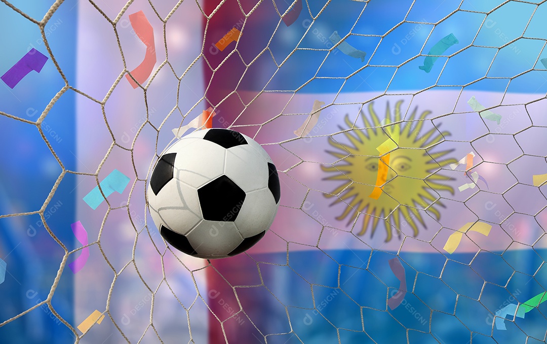 Competição da Copa de Futebol entre o nacional França e Argentina