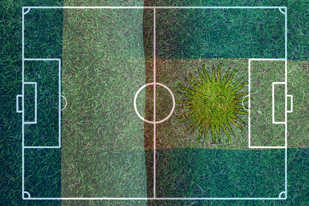 Competição da Copa de Futebol entre o nacional França e Argentina