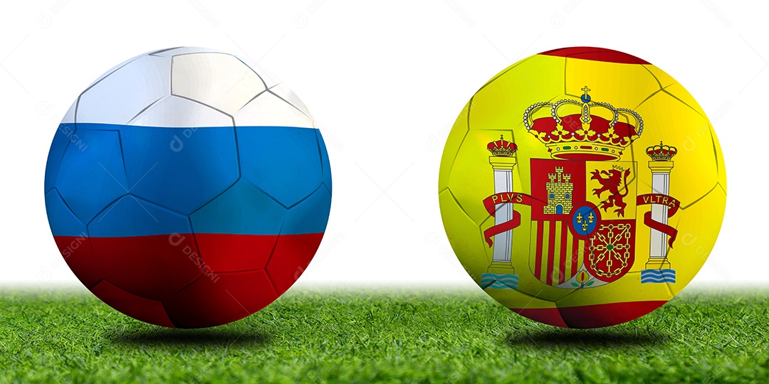 Competição da Copa do futebol entre o russo nacional e a nação