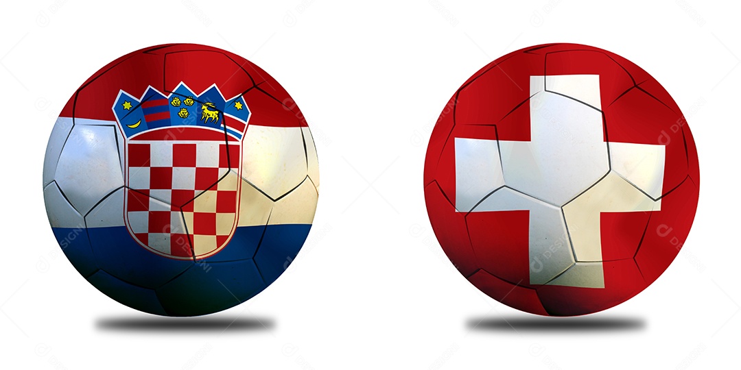 Competição da Copa de Futebol entre a Croácia e a Dinamarca