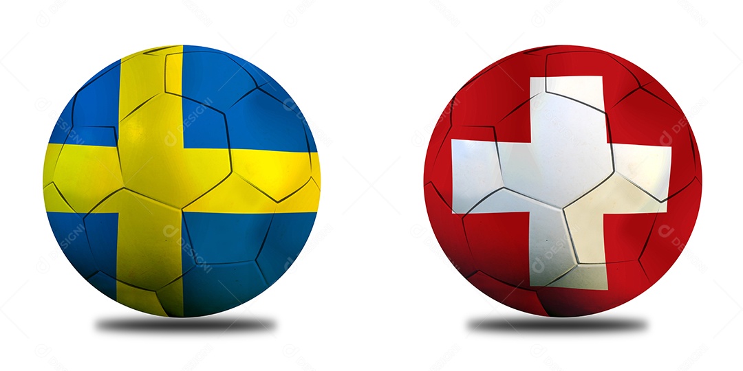 Competição da Copa de Futebol entre a Suécia e a Suíça nacional.