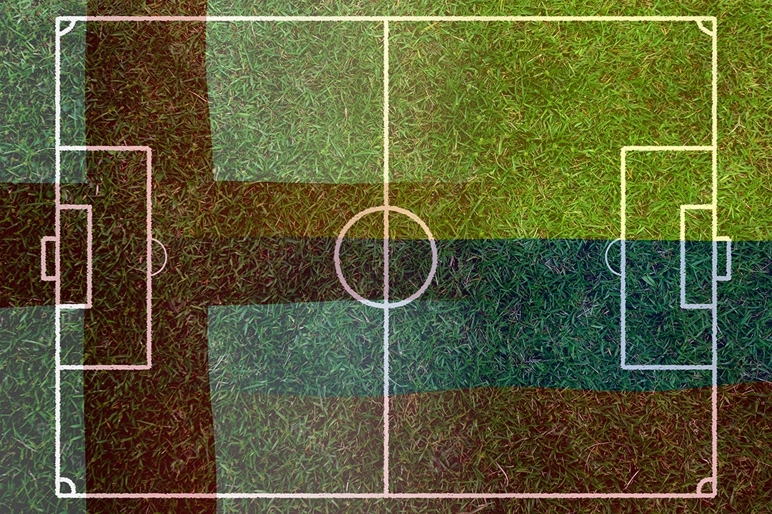 Competição da Copa de Futebol entre a Inglaterra nacional e a Colômbia saudita nacional.