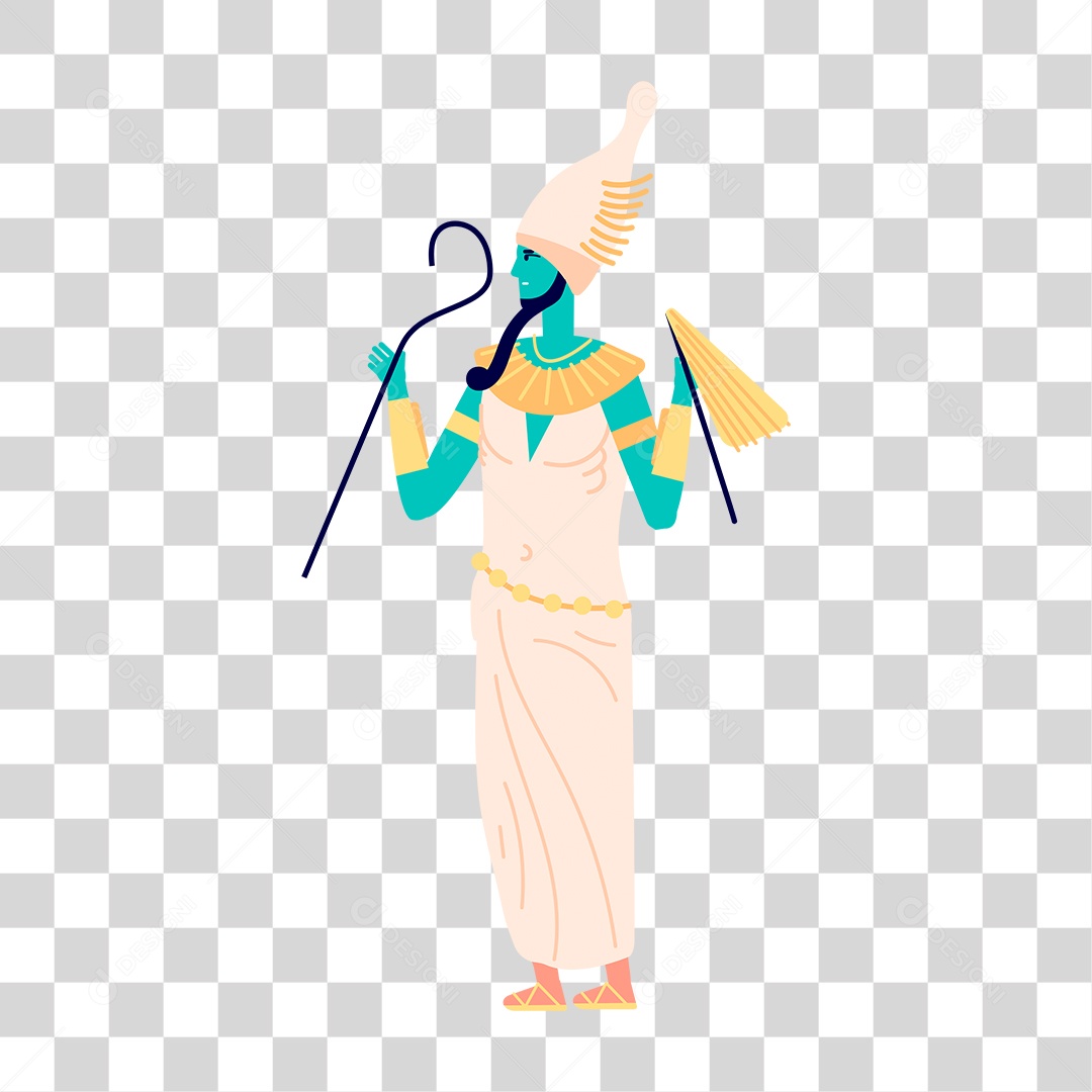 Desenho de Deus Egípcio PNG Transparente