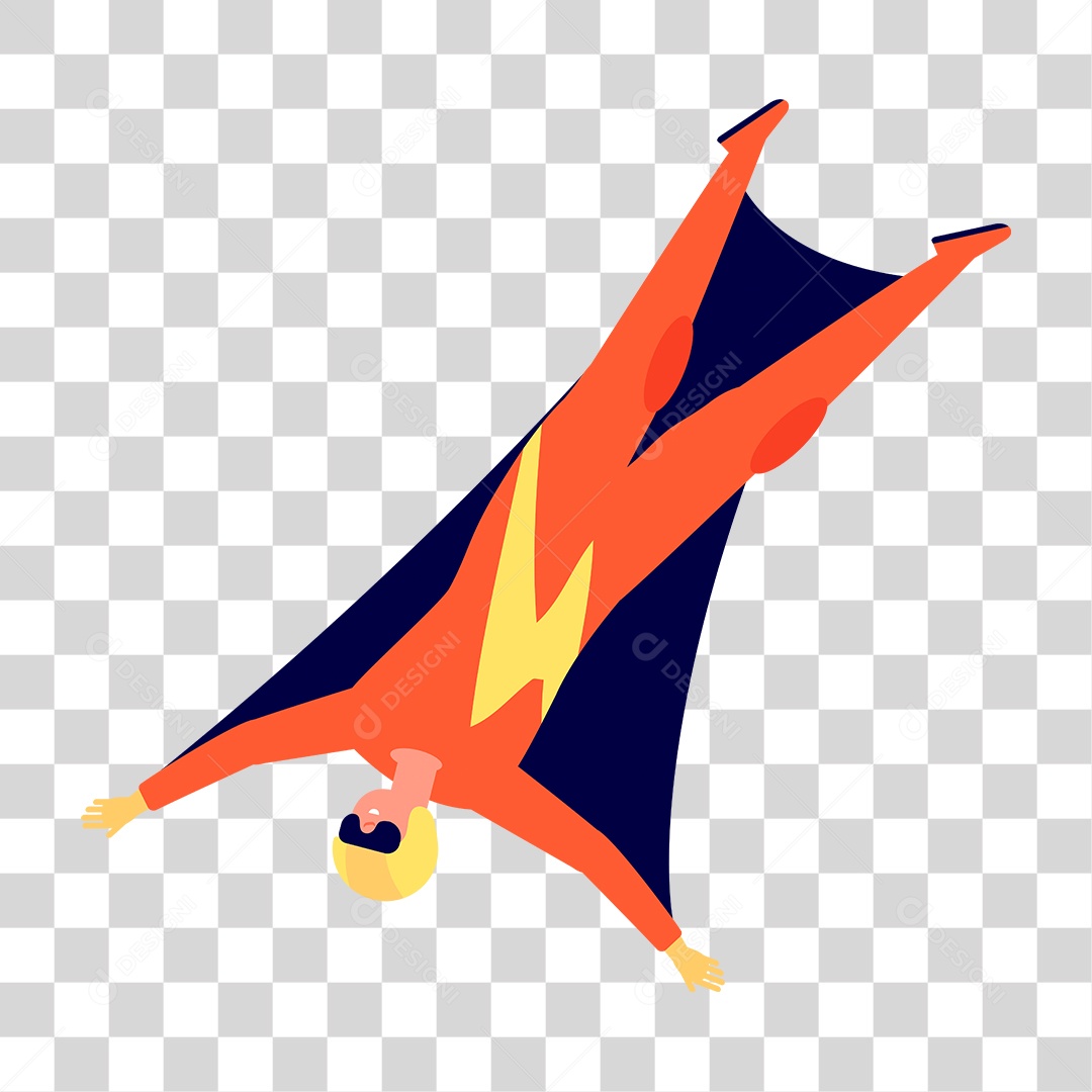 Desenho Super Herói PNG Transparente