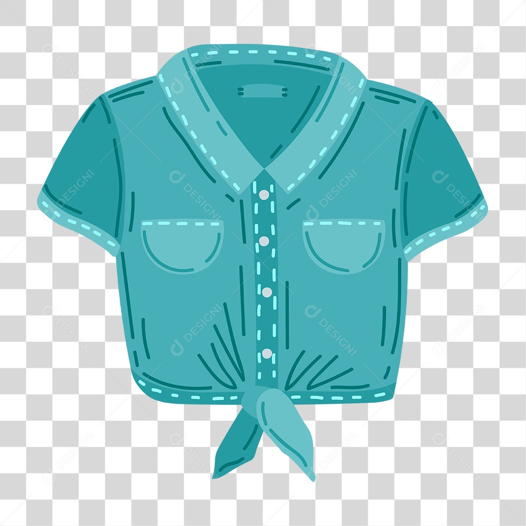 Desenho de Blusa PNG Transparente