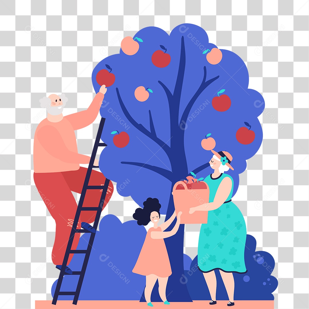 Desenho de Família PNG Transparente