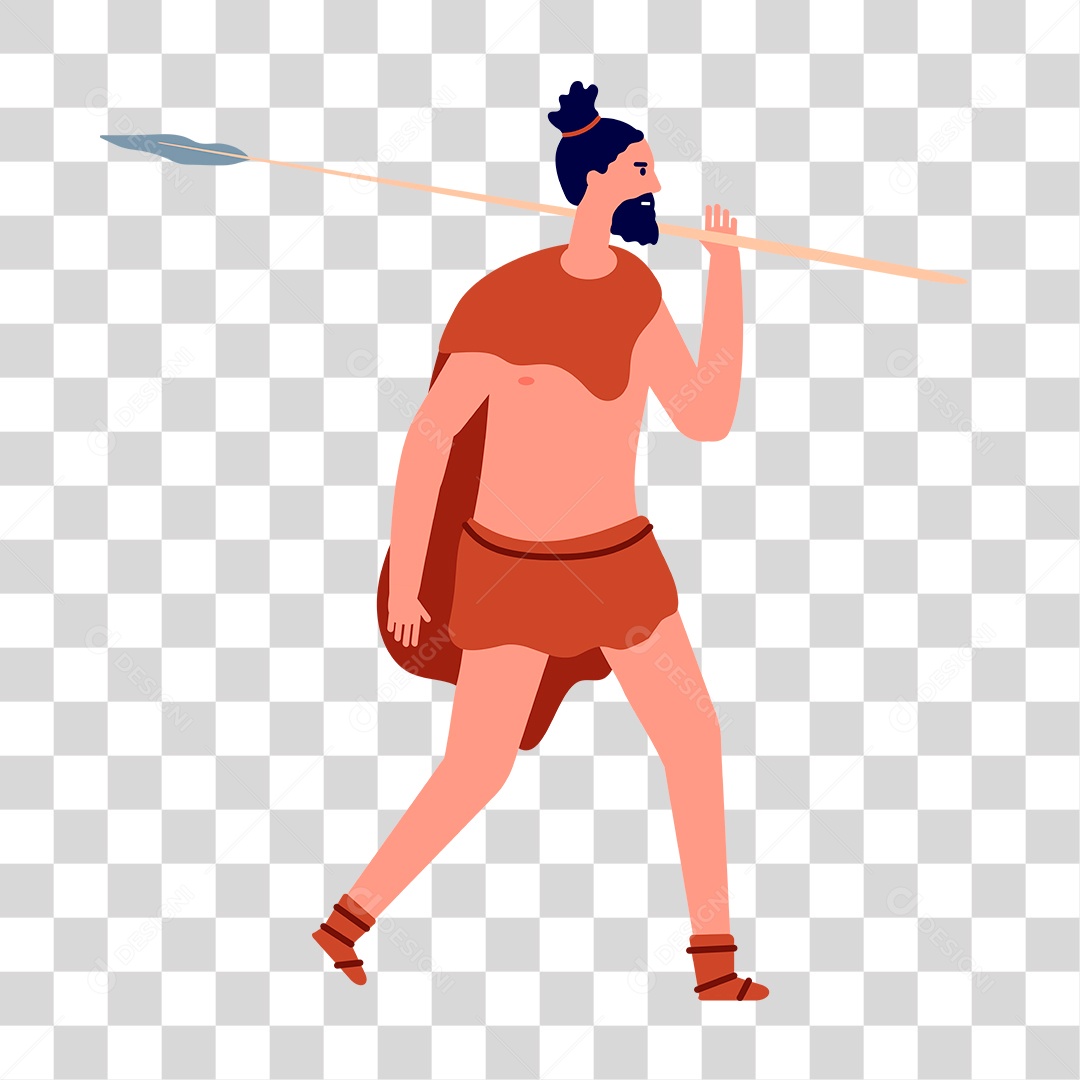 Desenho da Evolução Humana PNG Transparente