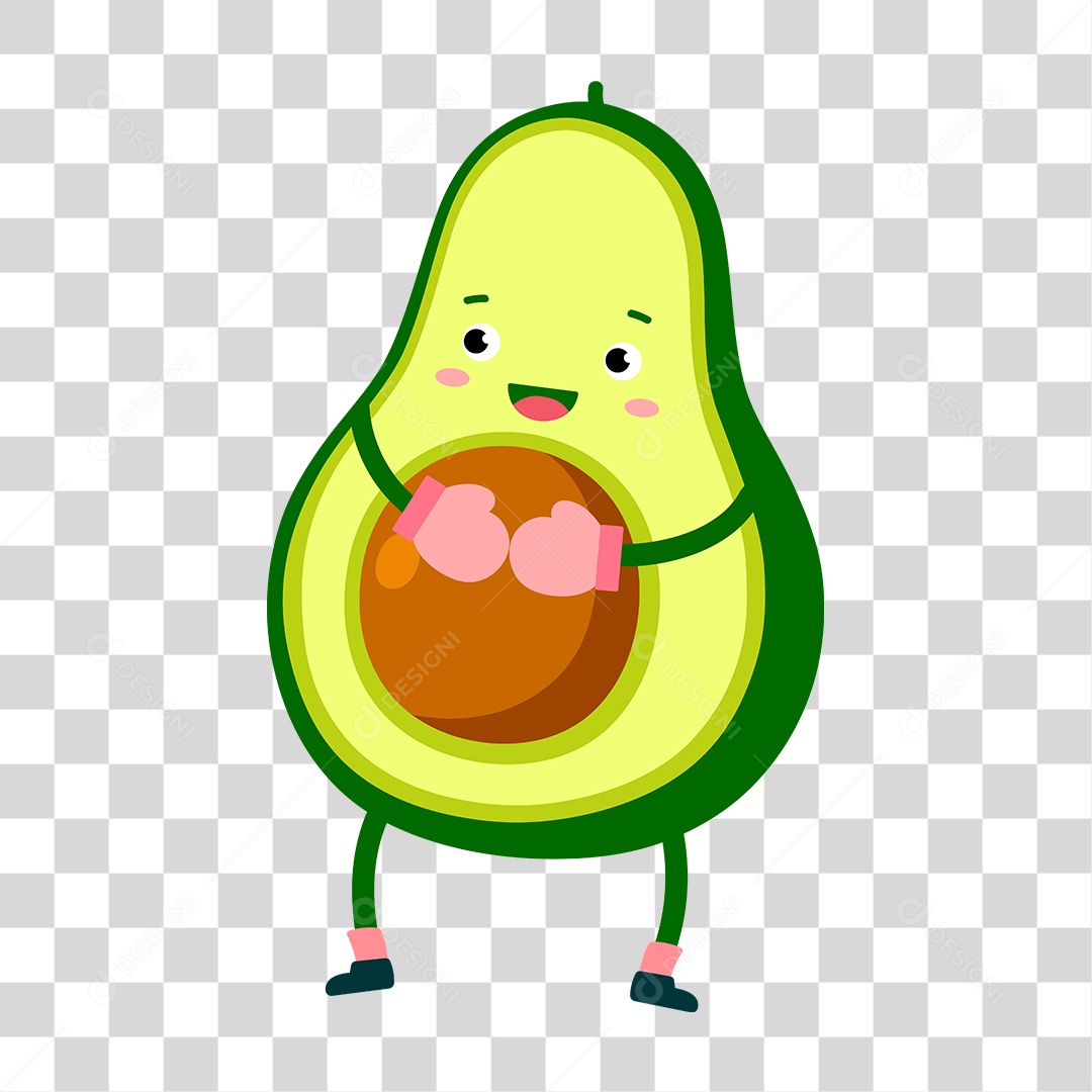 Desenho de Abacate PNG Transparente