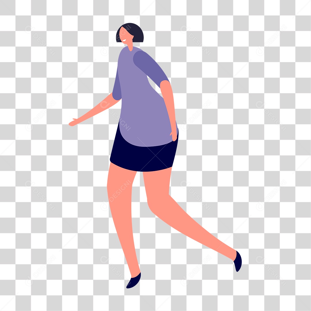Drawing Woman Running PNG Transparent