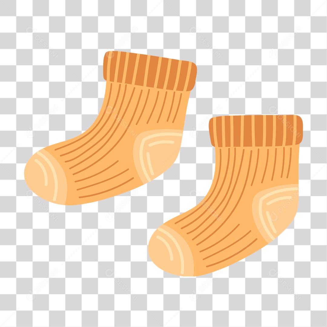 Desenho de Meias de Tricô PNG Transparente