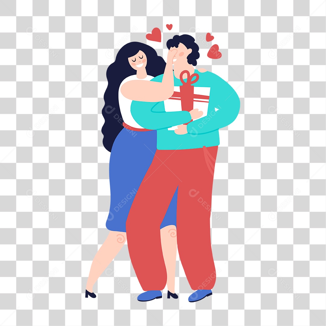 Desenho de Casal PNG Transparente
