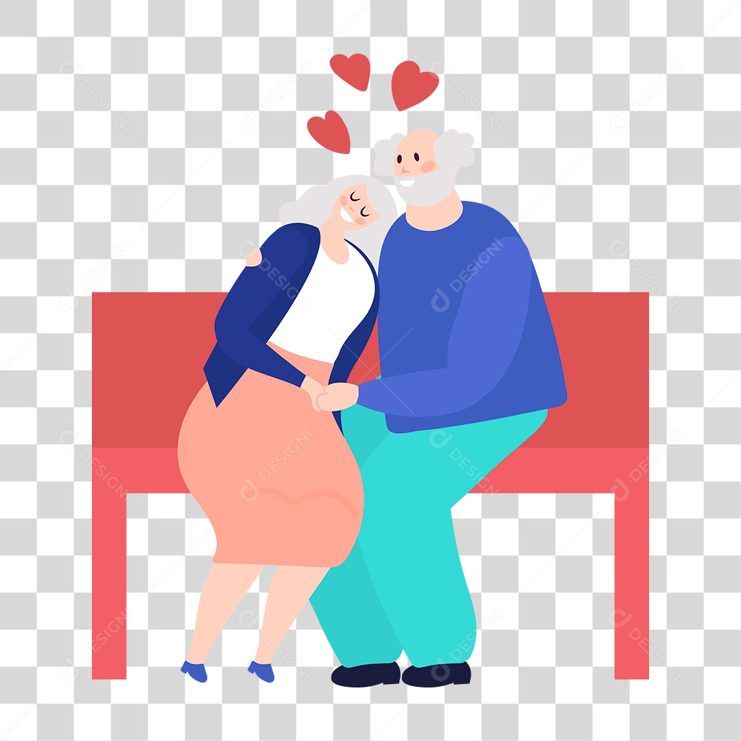 Desenho de Casal PNG Transparente