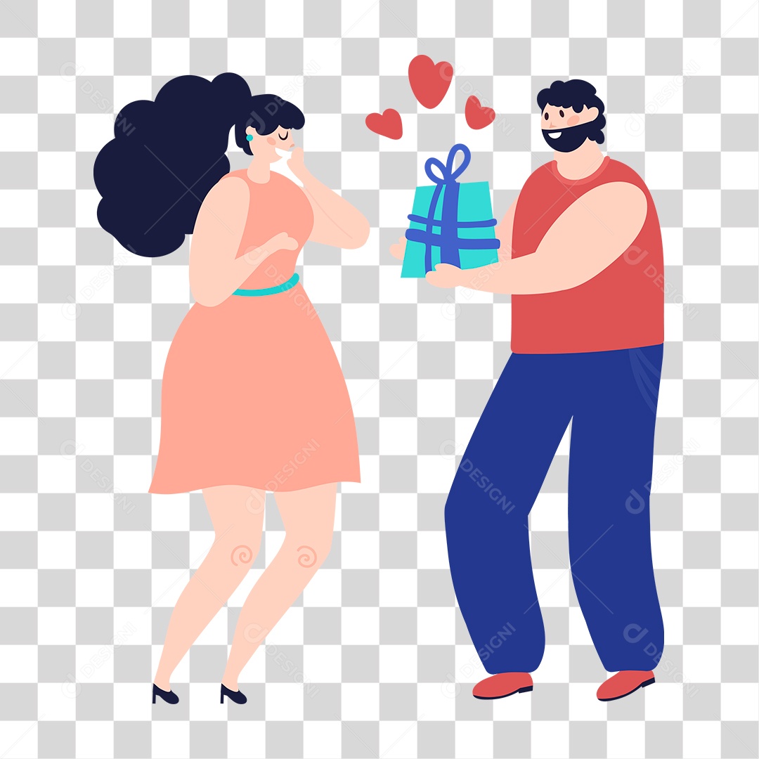 Desenho de Casal PNG Transparente