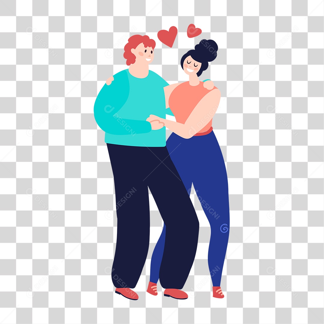 Desenho de Casal PNG Transparente