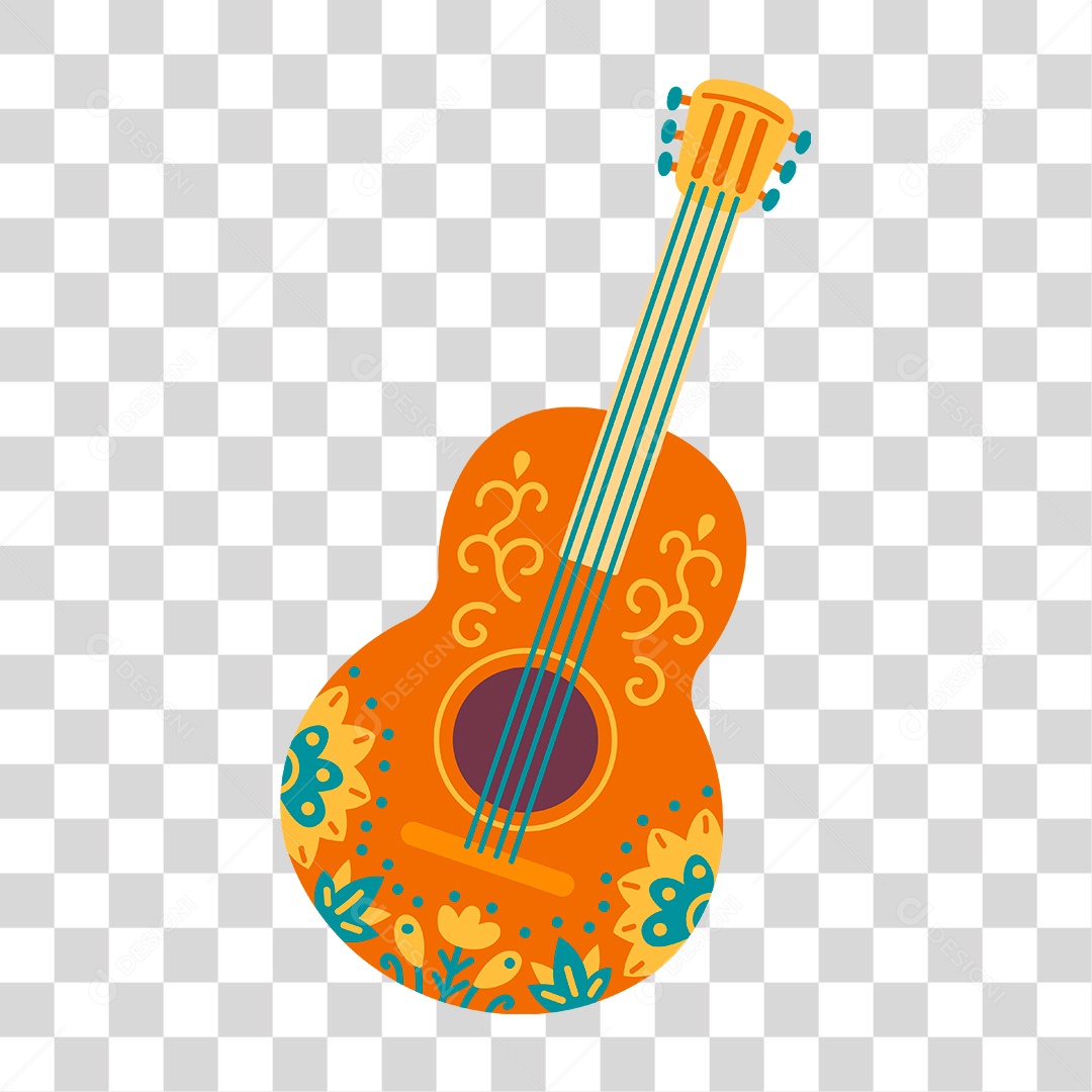 Desenho de Violão PNG Transparente