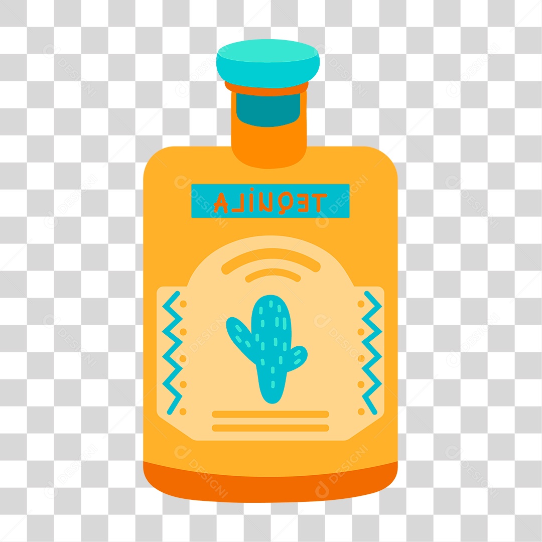 Desenho de Bebida Tequila PNG Transparente