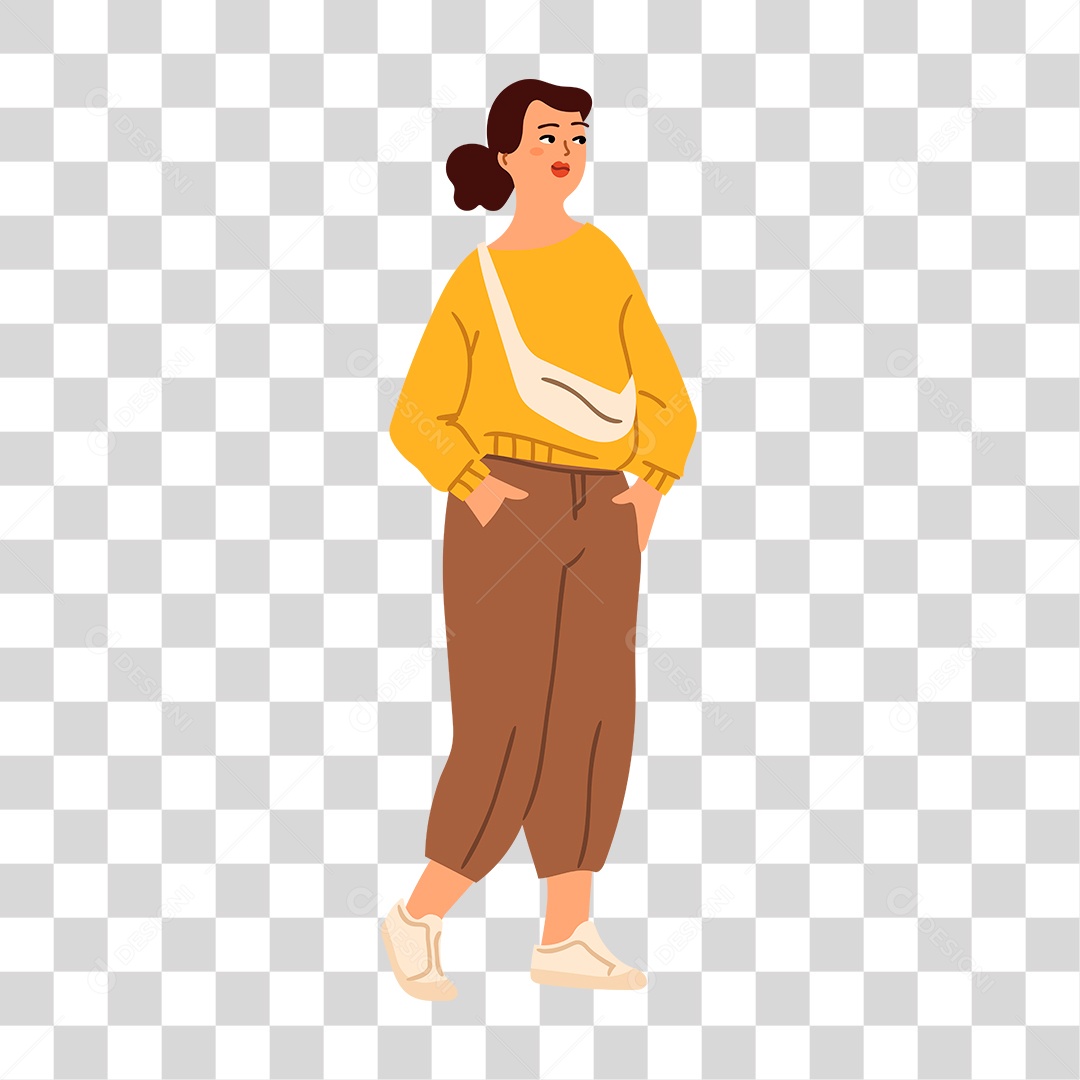 Desenho de Mulher PNG Transparente